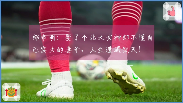 邹市明：娶了个北大女神却不懂自己实力的妻子，人生遭遇毁灭！